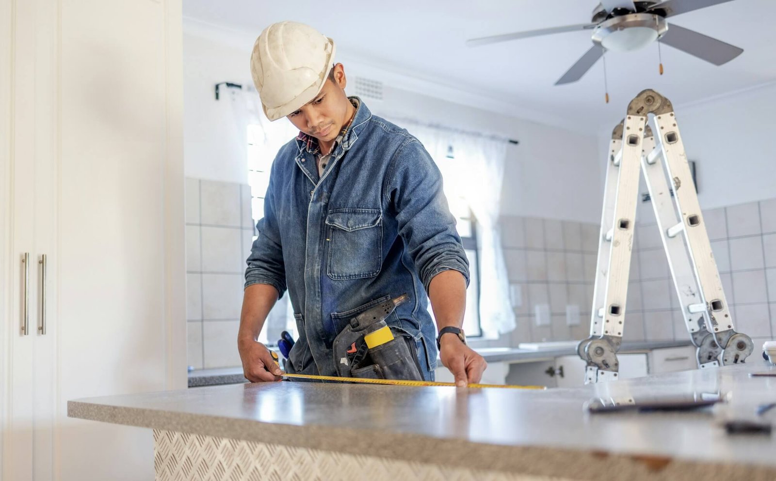Kitchen remodeling contractor at work in the South Bay