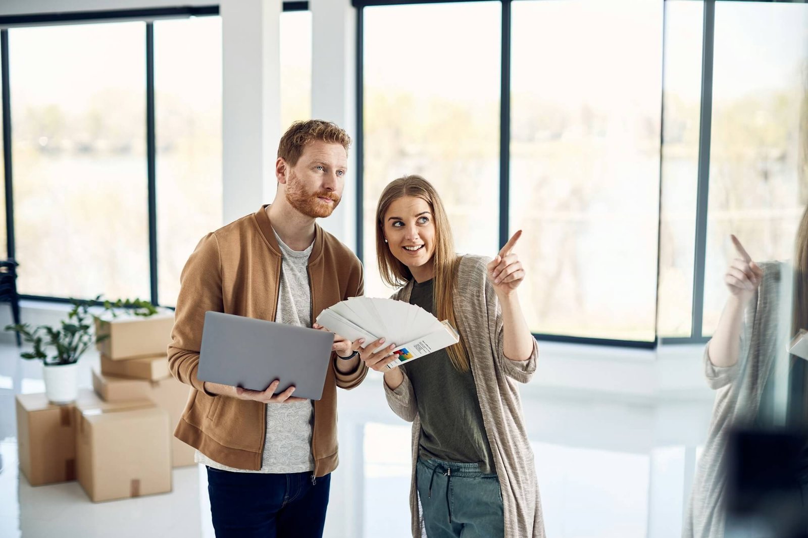 Couple planning a home remodeling project in the South Bay
